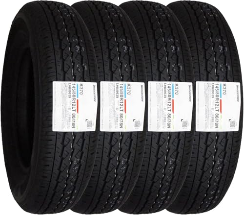４本セット BRIDGESTONE ブリヂストン K370 145/80R12 80/78N LT (145R12 6PR)※サマータイヤ